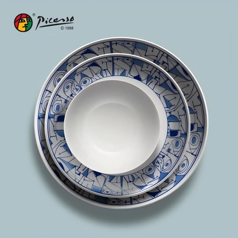 毕加索艺术餐具四件套详情图