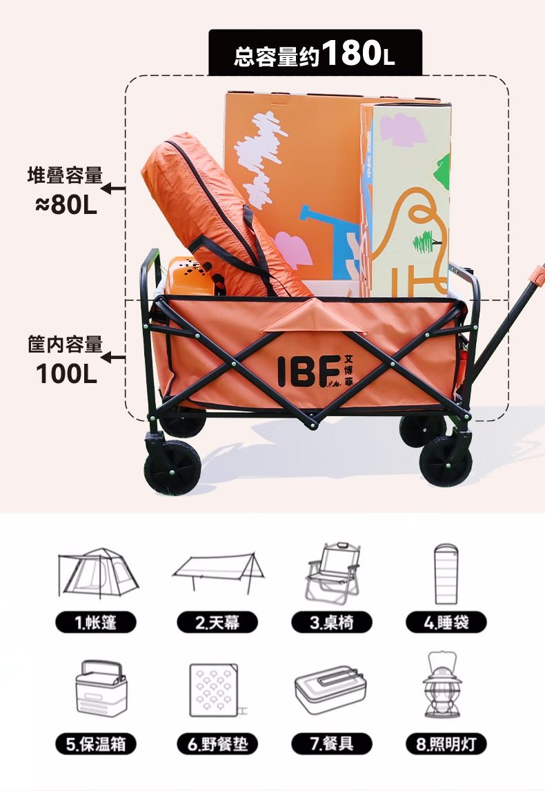 艾博菲折叠推车详情图